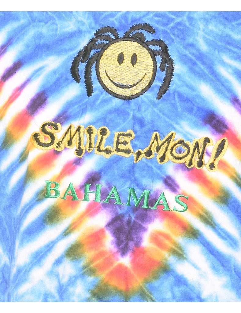 Blue Tie Dye T-shirt - L