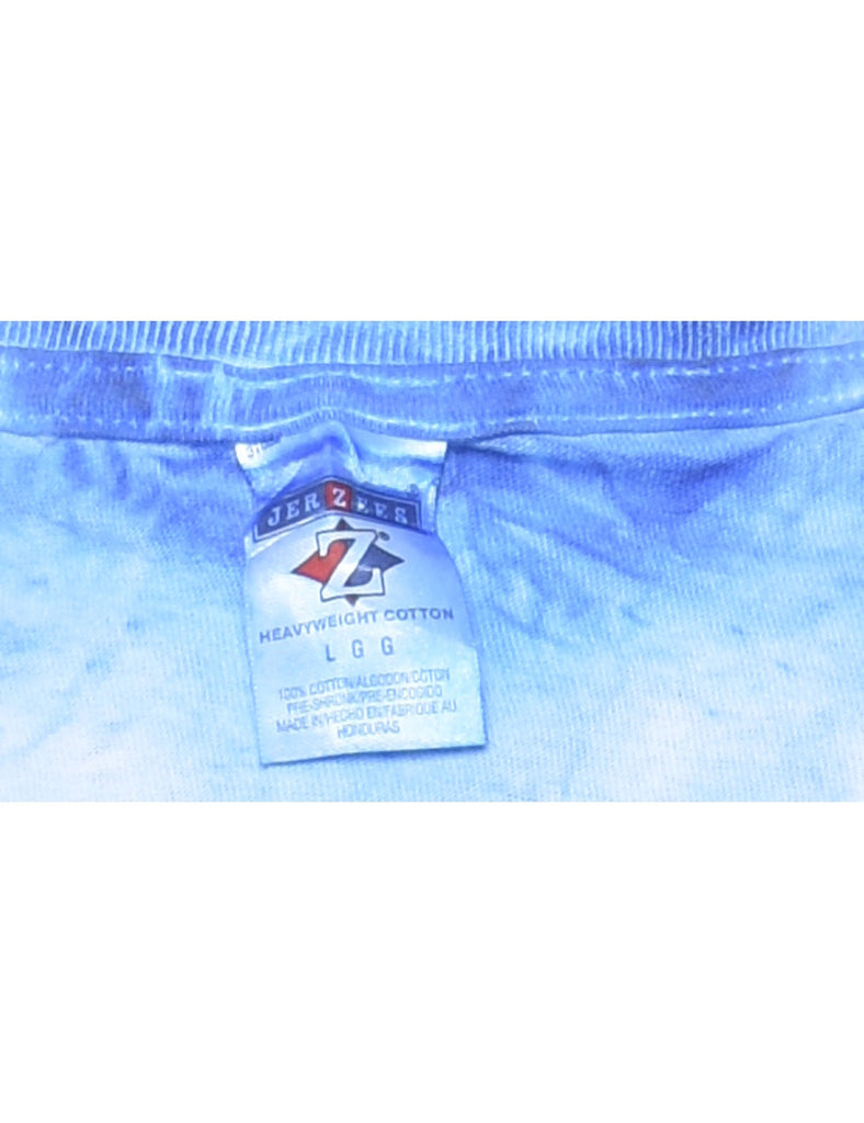 Blue Tie Dye T-shirt - L