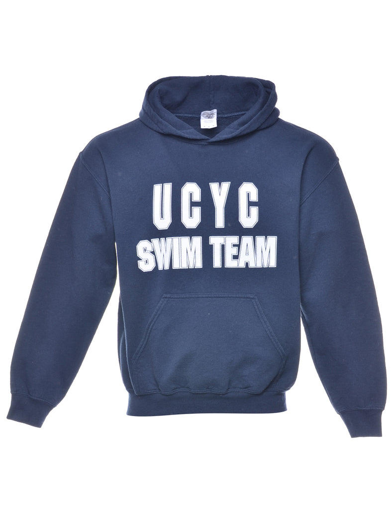 Blue Ucyc Printed Hoodie - M