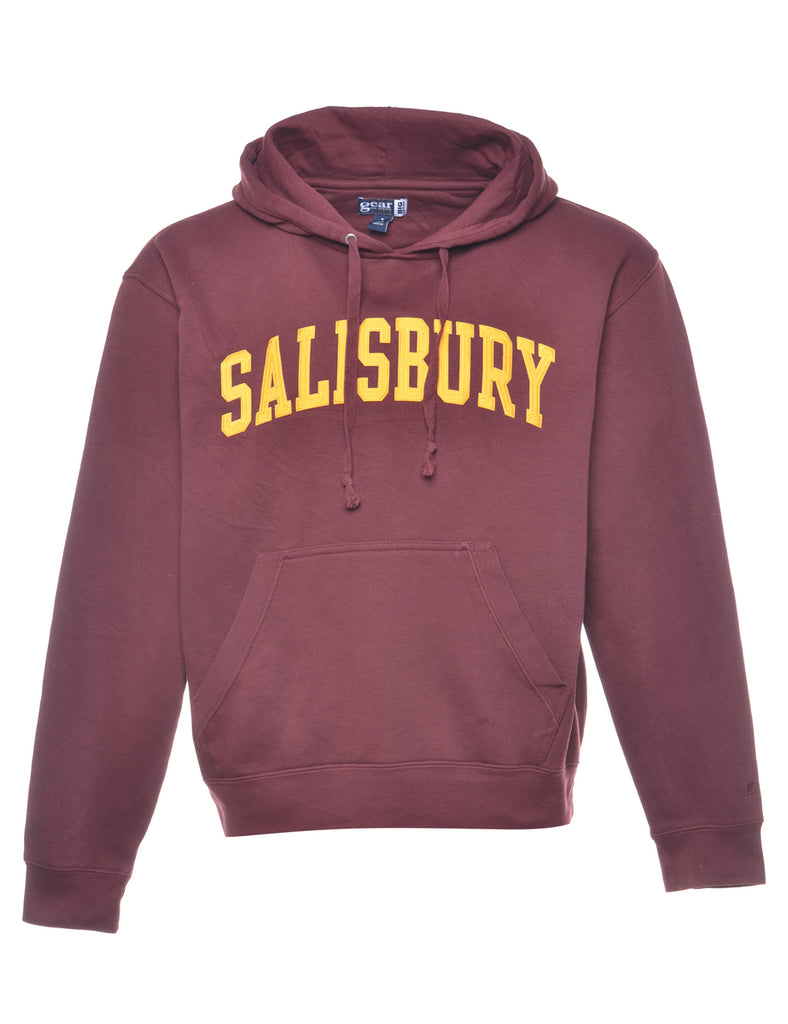 Brown Salisbury Printed Hoodie - M