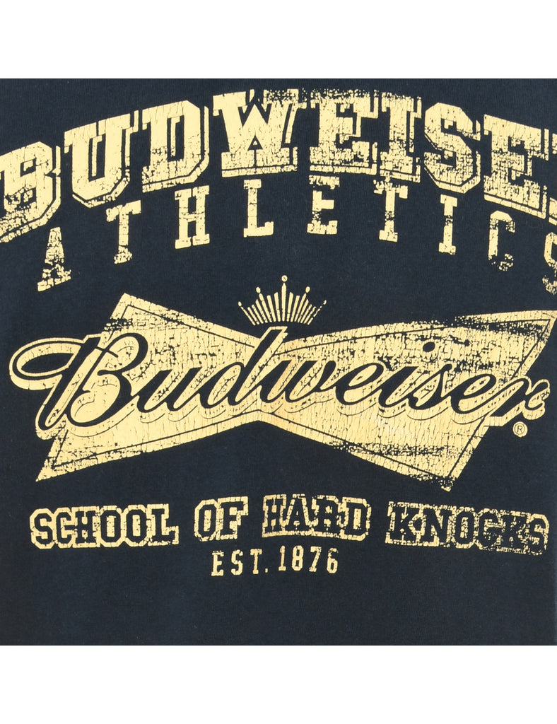 Budweiser Navy Sports T-shirt - L