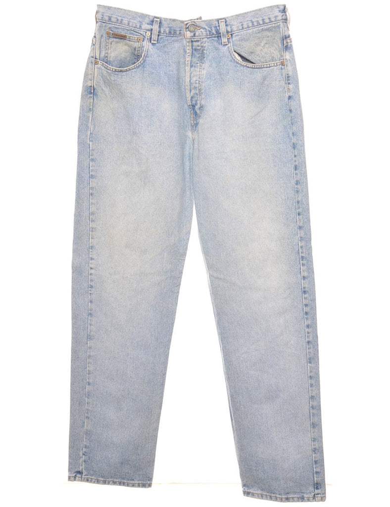 Calvin Klein Light Wash Tapered Jeans - W35 L34