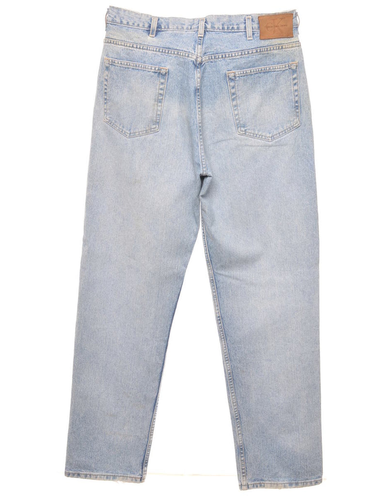 Calvin Klein Light Wash Tapered Jeans - W35 L34