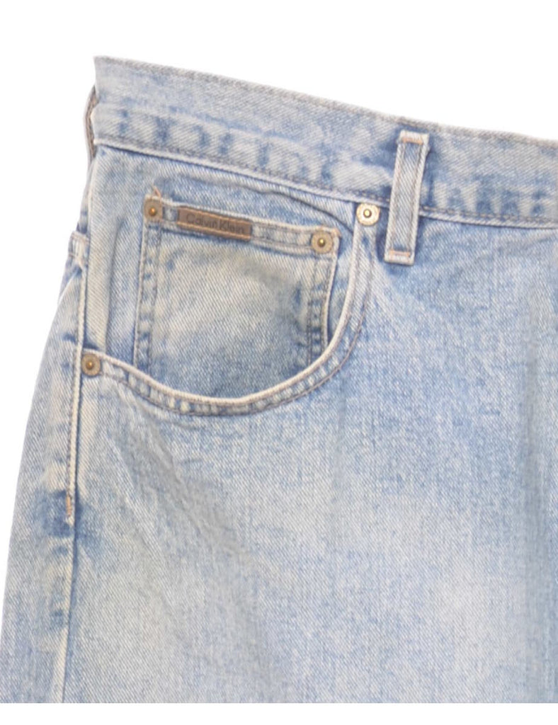 Calvin Klein Light Wash Tapered Jeans - W35 L34