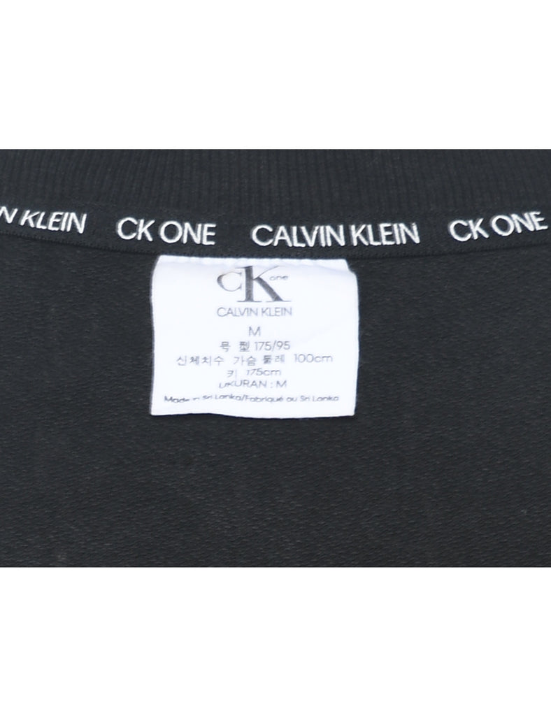 Calvin Klein Printed Black & White Sweatshirt - M