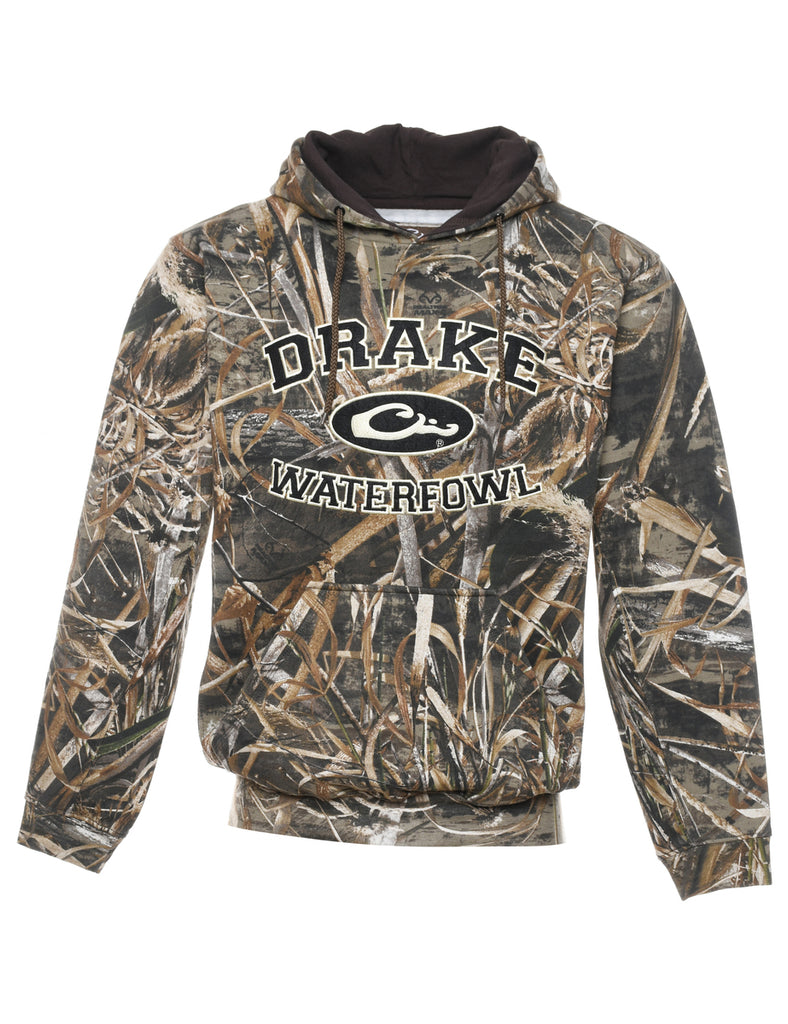 Camouflage Drake Waterfowl Hooded Sports Sweatshirt - M