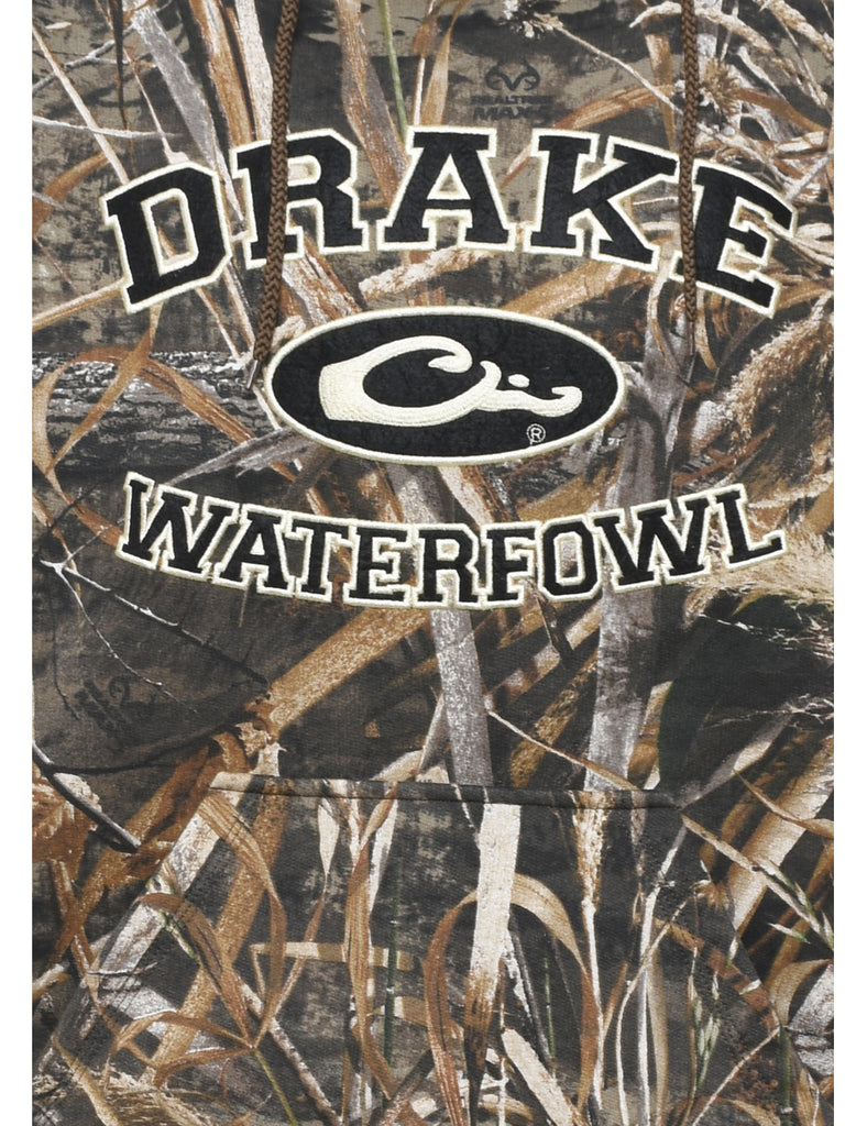 Camouflage Drake Waterfowl Hooded Sports Sweatshirt - M