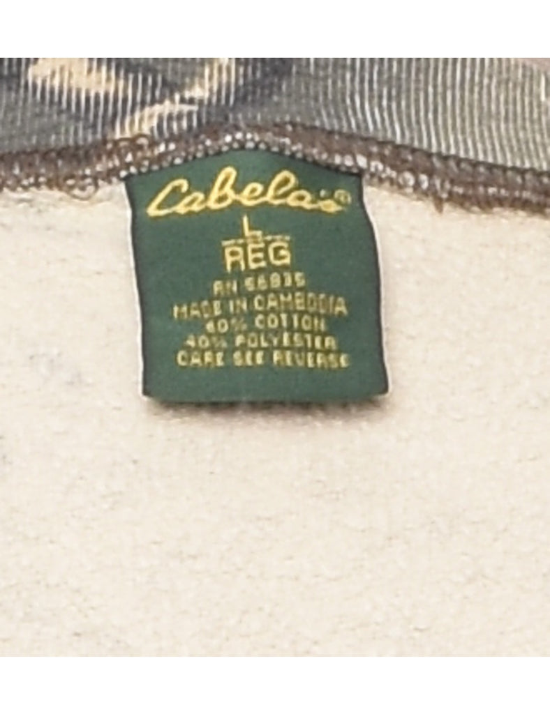 Camouflage Print Sweatshirt - L