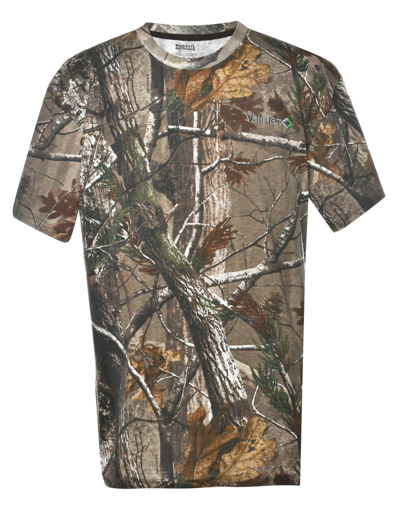 Camouflage Printed T-shirt - XL