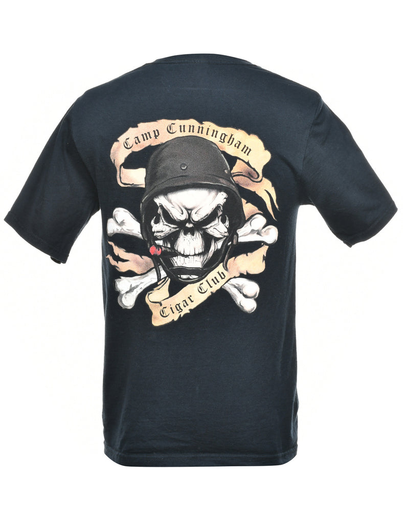 Camp Cunningham Cigar Club Printed T-shirt - S