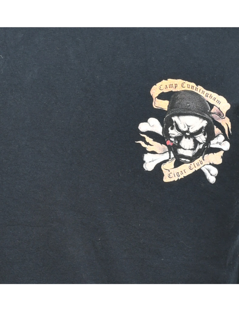 Camp Cunningham Cigar Club Printed T-shirt - S
