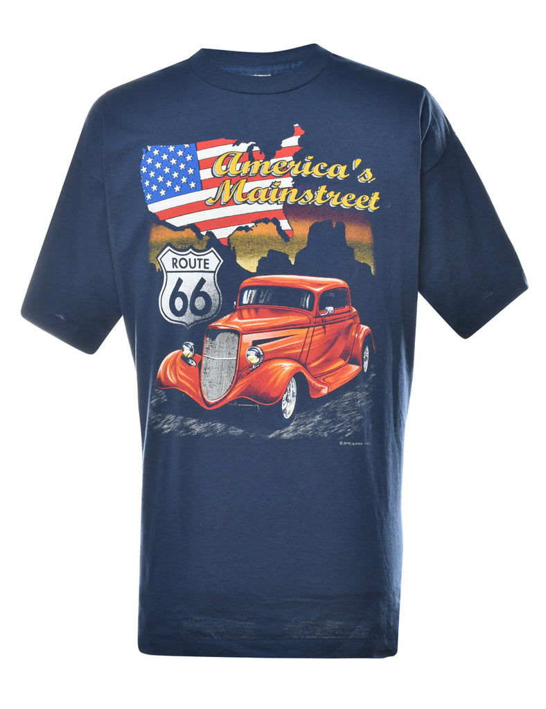 Car Printed T-shirt - XL