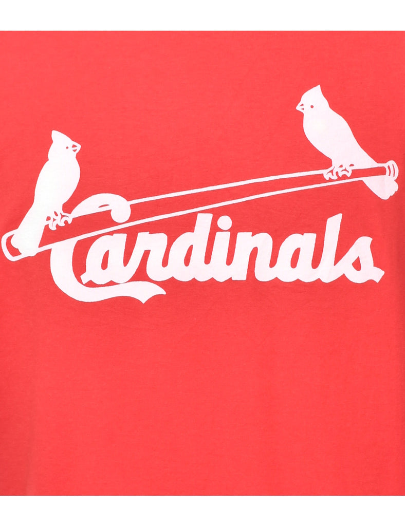 Cardinals Red Printed T-shirt - XL