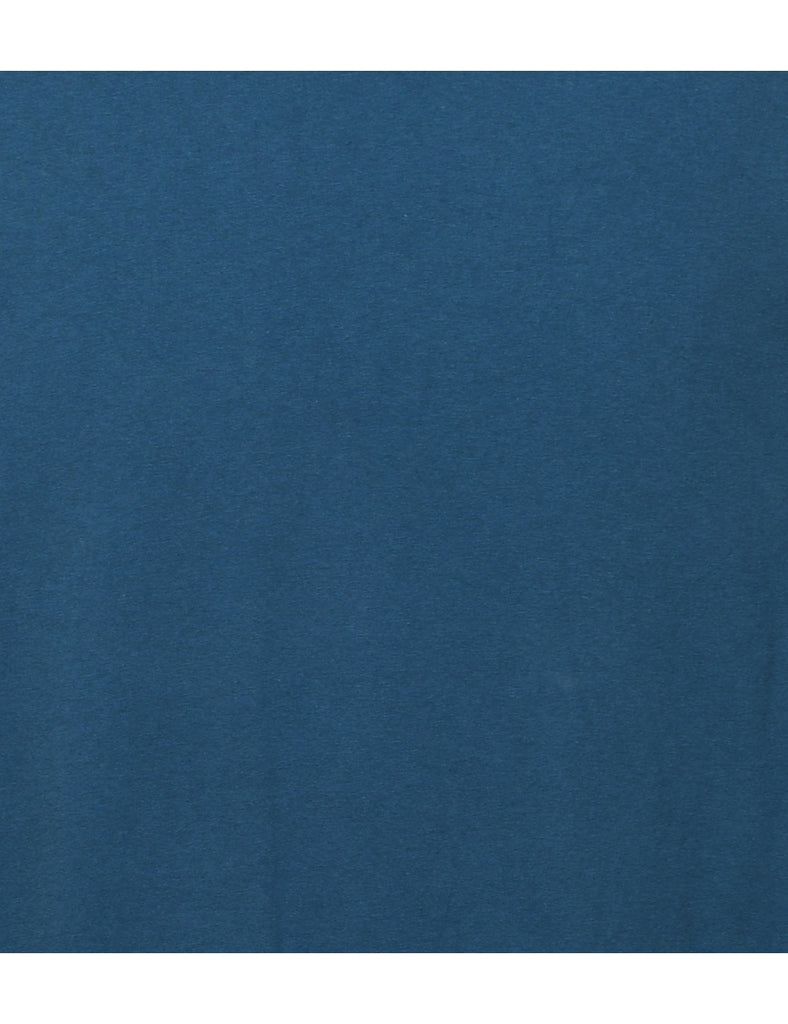 Carhartt Blue Long-Sleeve Plain T-shirt - XL