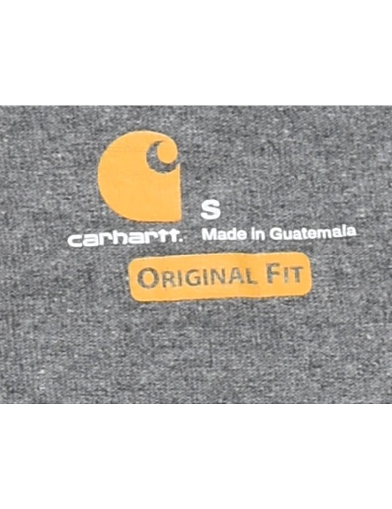 Carhartt Grey & Red Printed T-shirt - S