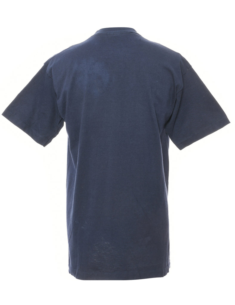 Casino Navy Printed T-shirt - L