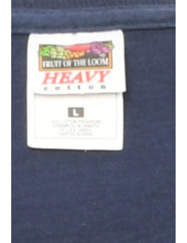 Casino Navy Printed T-shirt - L