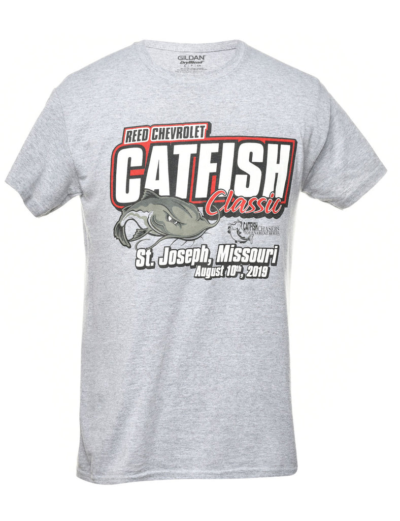 Catfish Printed T-shirt - S