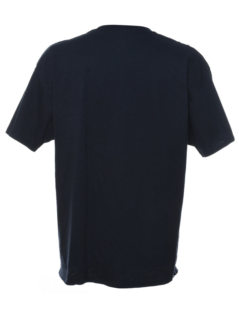 Champion Basketball Navy & Yellow Sports T-shirt - XL