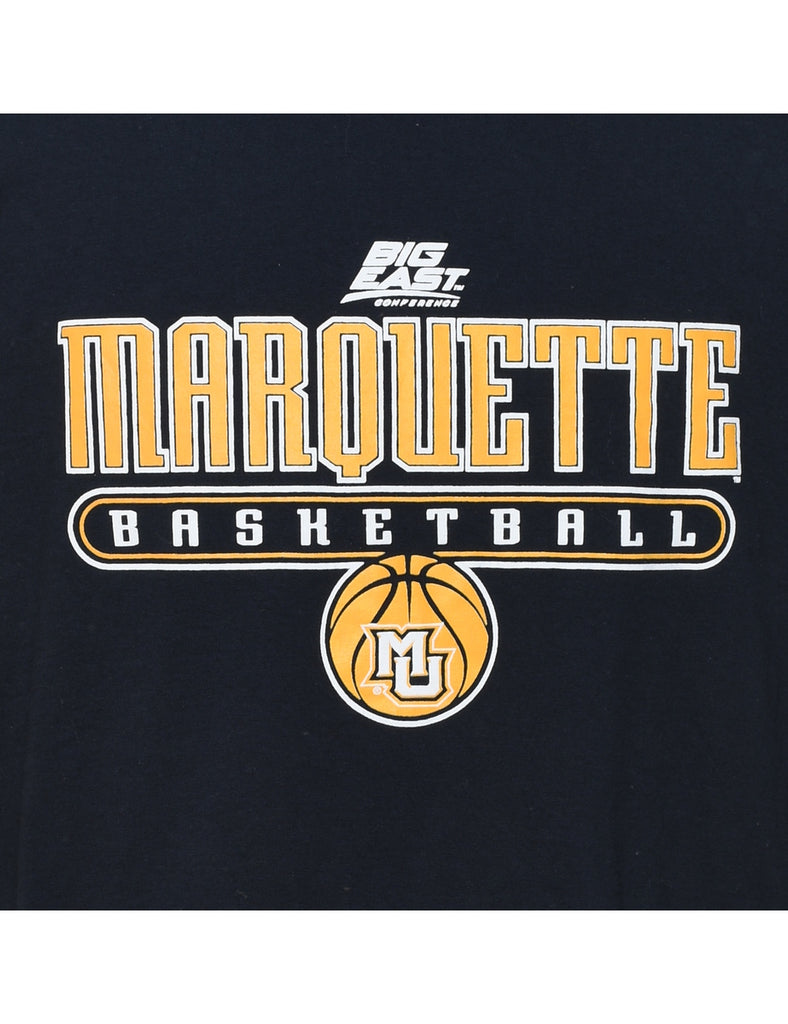 Champion Basketball Navy & Yellow Sports T-shirt - XL