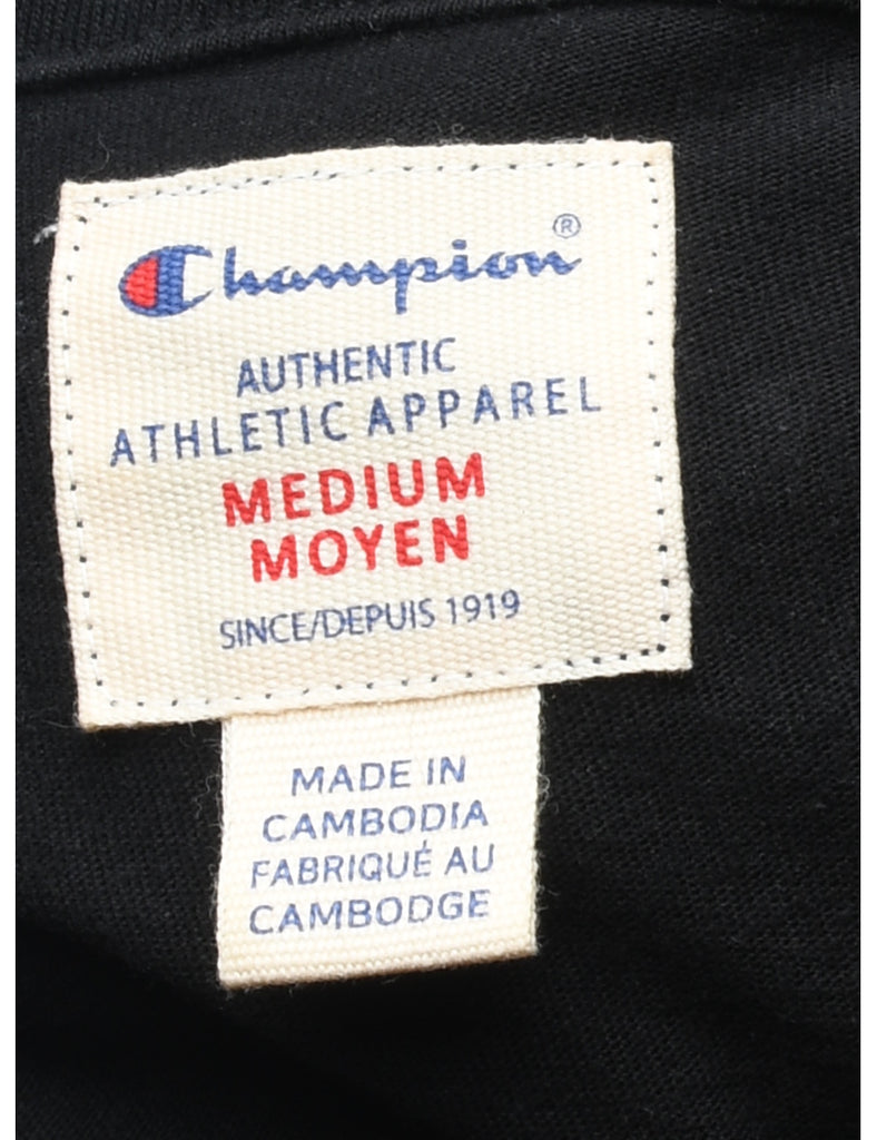 Champion Black Hoodie - M