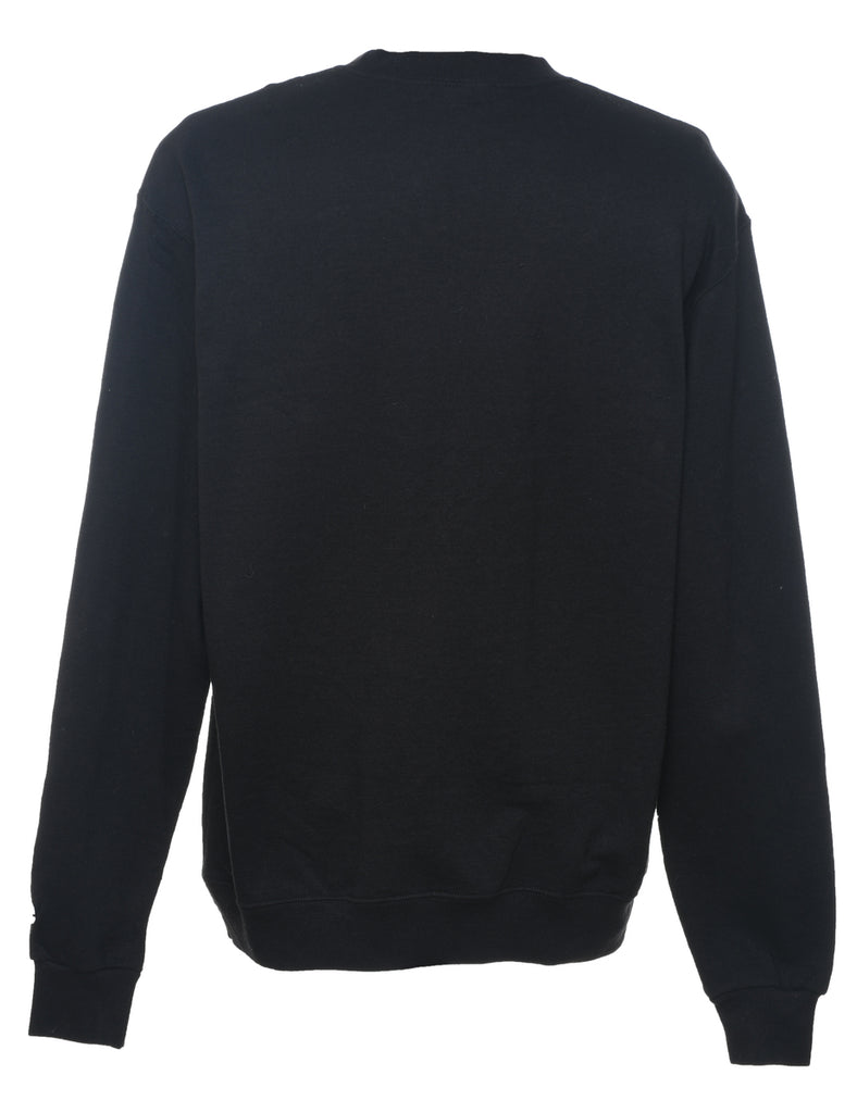 Champion Black Plain Sweatshirt - L