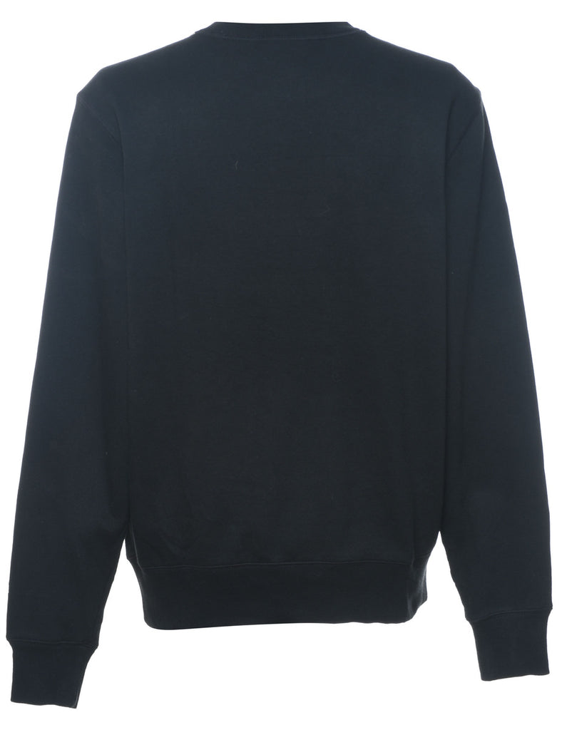 Champion Black Plain Sweatshirt - M