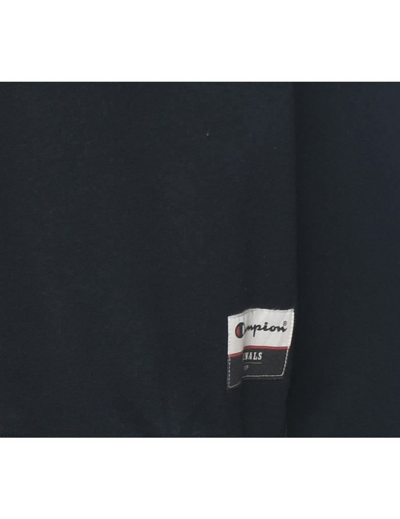 Champion Black Plain Sweatshirt - M