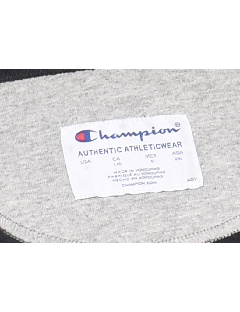 Champion Black Printed Sweatshirt - L