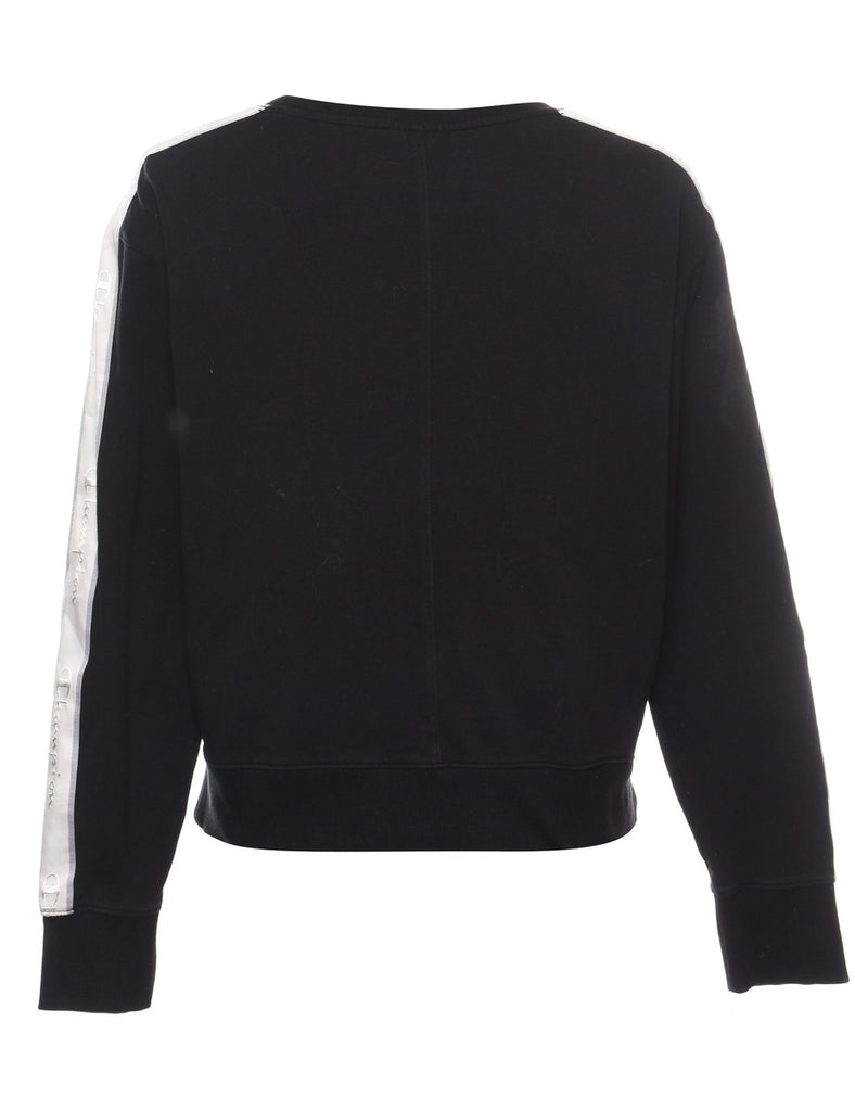 Champion Black & White Contrast Sweatshirt - L