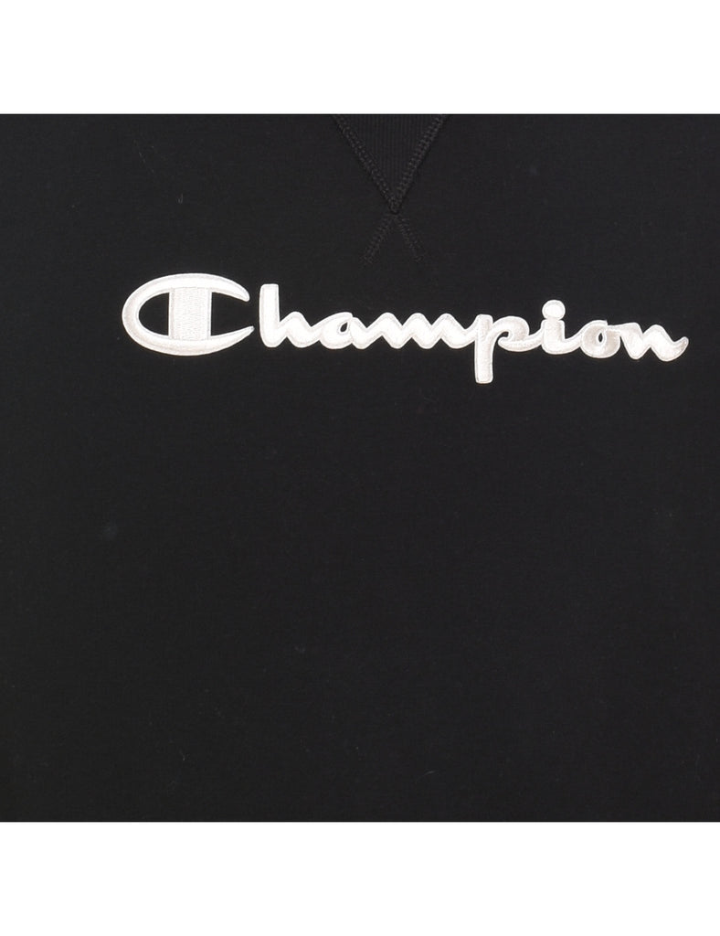Champion Black & White Contrast Sweatshirt - L