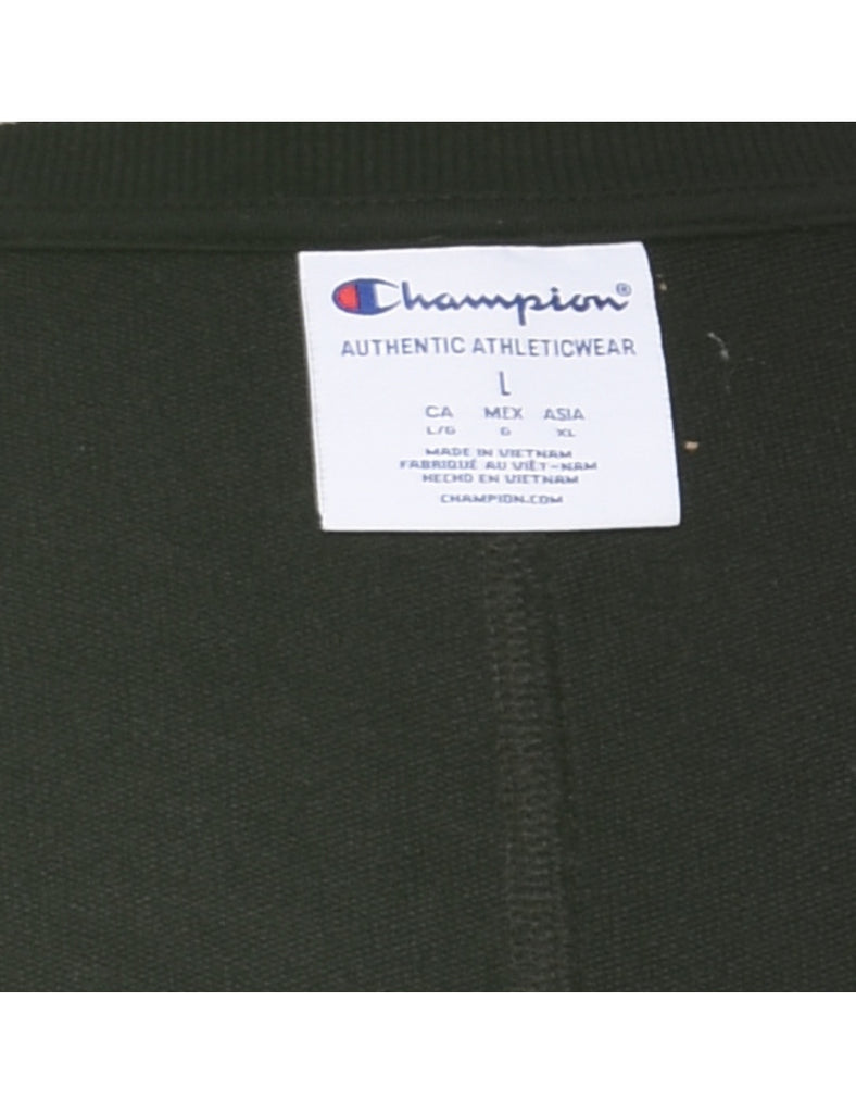 Champion Black & White Contrast Sweatshirt - L
