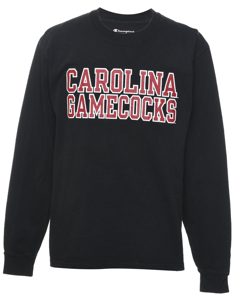 Champion Carolina Gamecocks Black & Red Printed T-shirt - M