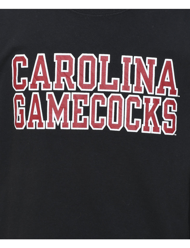 Champion Carolina Gamecocks Black & Red Printed T-shirt - M