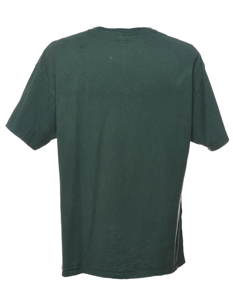 Champion Dark Green Printed T-shirt - XL