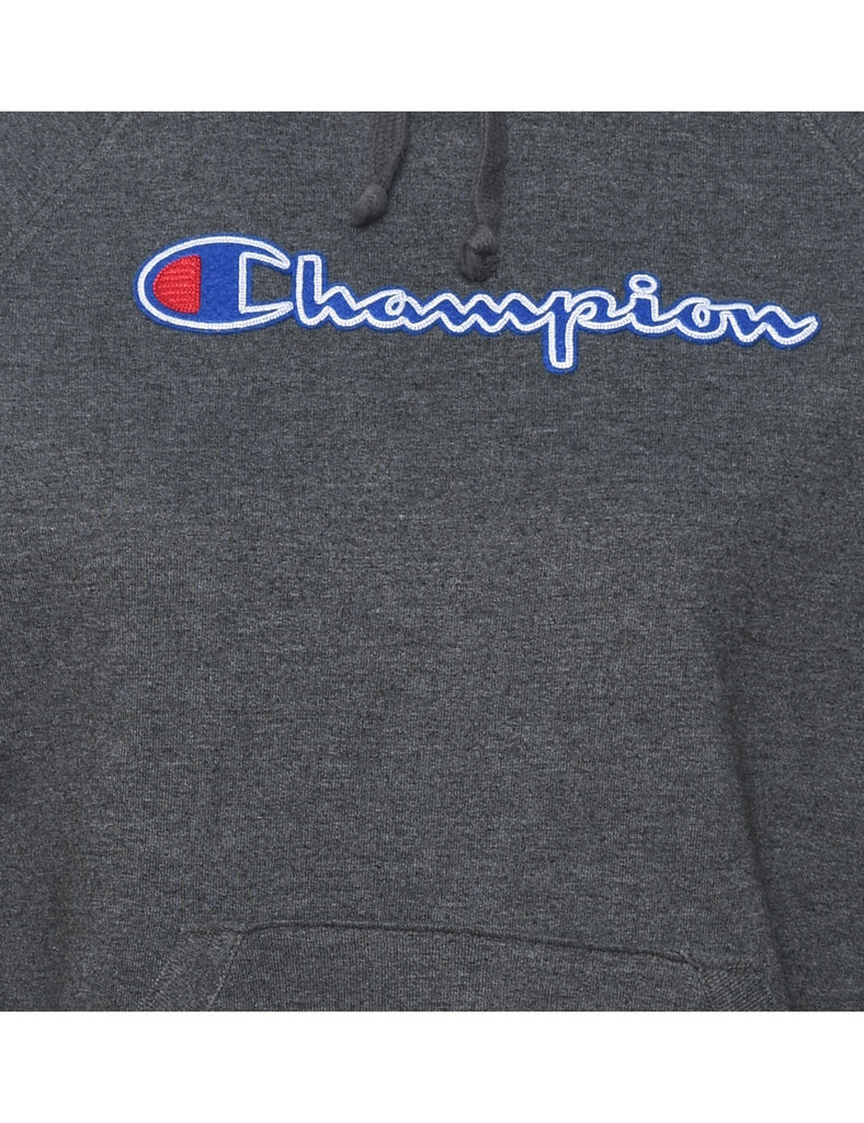 Champion Dark Grey Embroidered Sweatshirt - XS