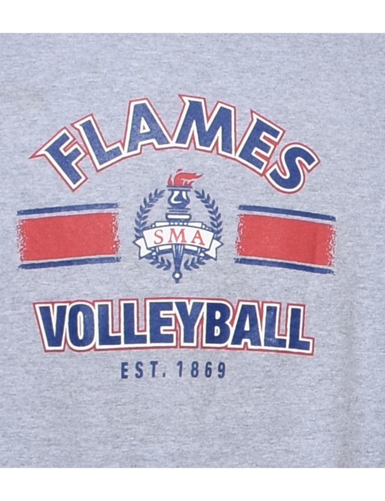 Champion Flames Volleyball Printed Sweatshirt - M