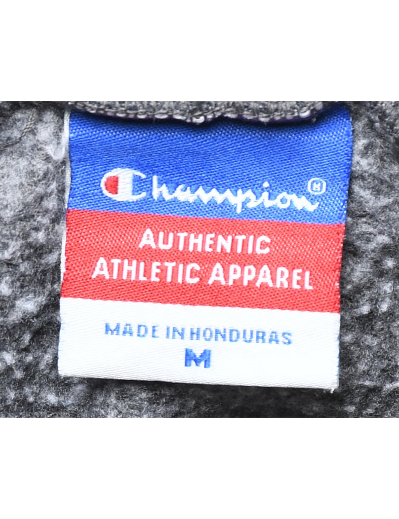 Champion Georgia Grey & Red Printed Hoodie - M