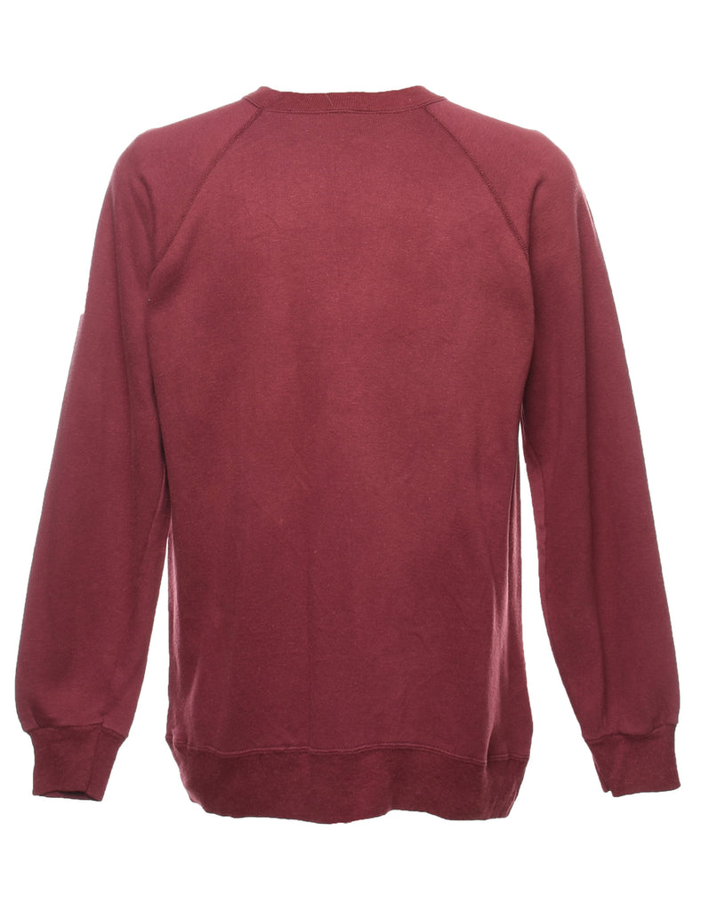 Champion Harvard Maroon Printed Sweatshirt - M