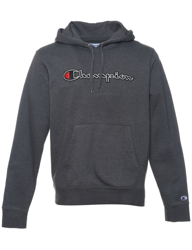 Champion Hooded Grey Classic Sweatshirt - M