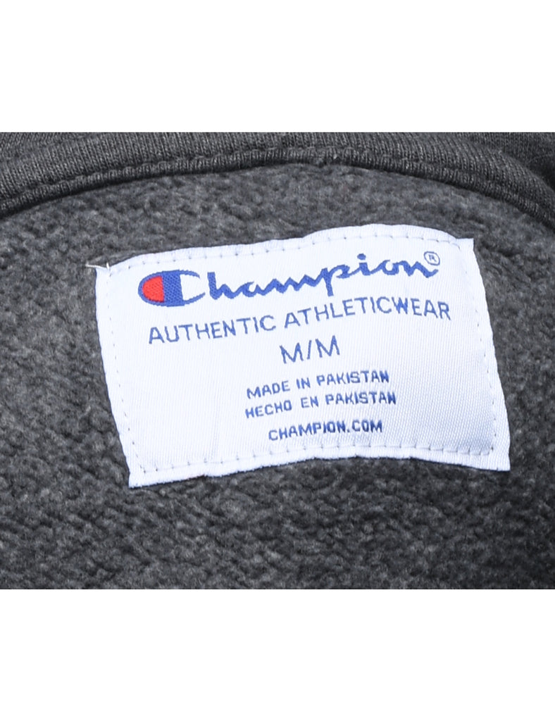 Champion Hooded Grey Classic Sweatshirt - M