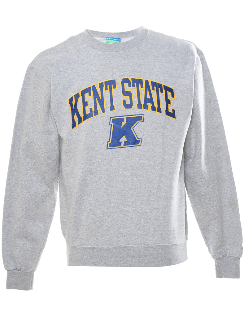 Champion Kent State Printed Light Grey Sweatshirt - S