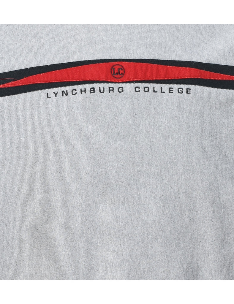 Champion Lynchburg College Embroidered Light Grey Sweatshirt - M