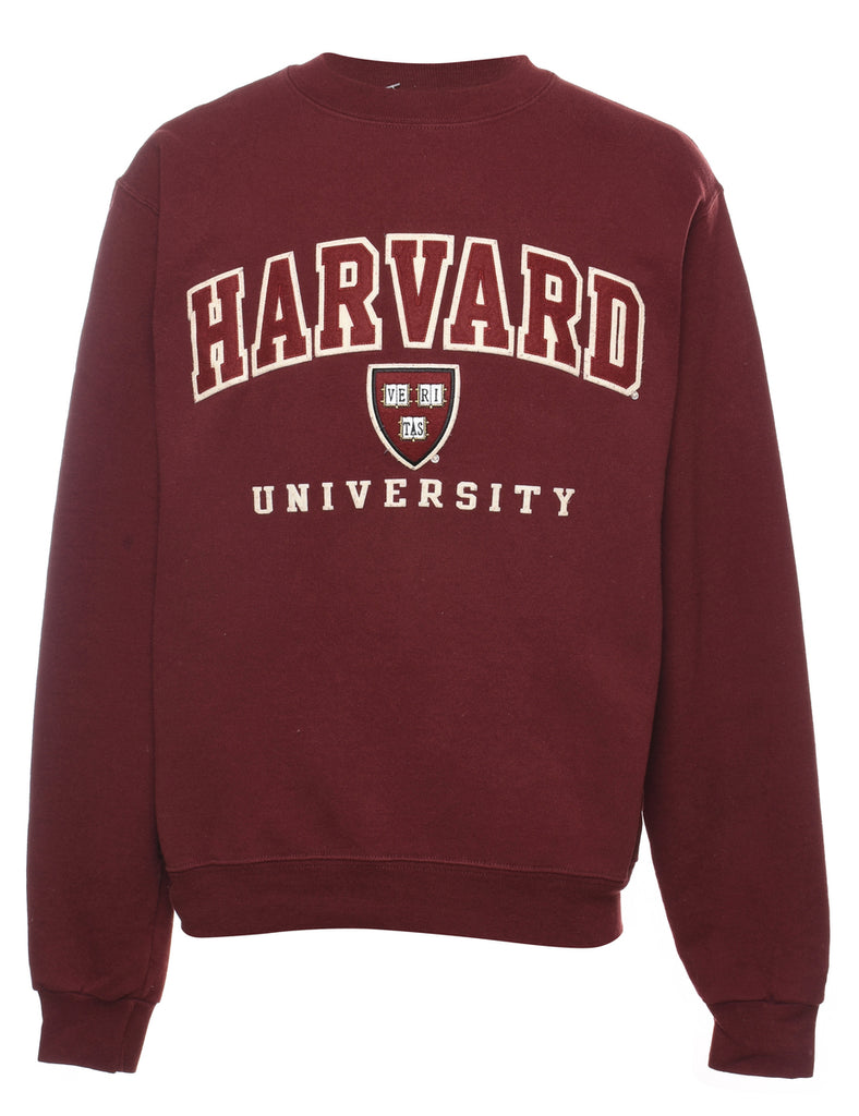 Champion Maroon Harvard University Design Sweatshirt - M