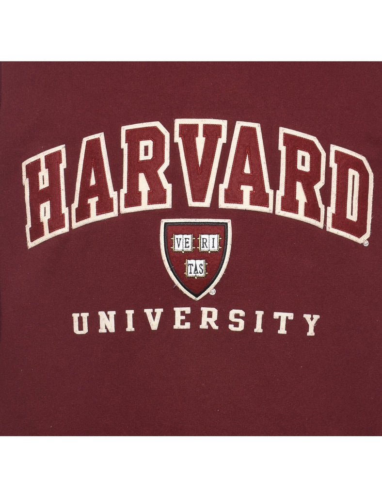 Champion Maroon Harvard University Design Sweatshirt - M