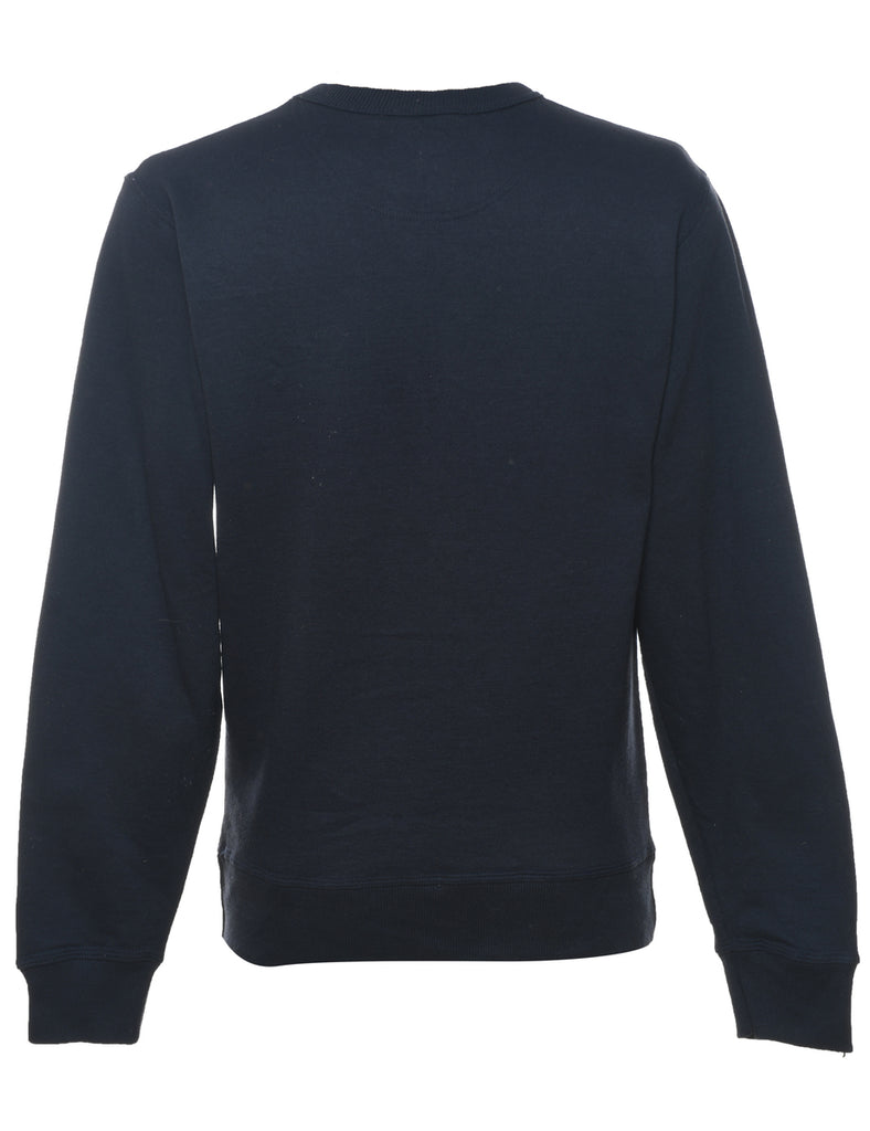 Champion Navy Plain Sweatshirt - S