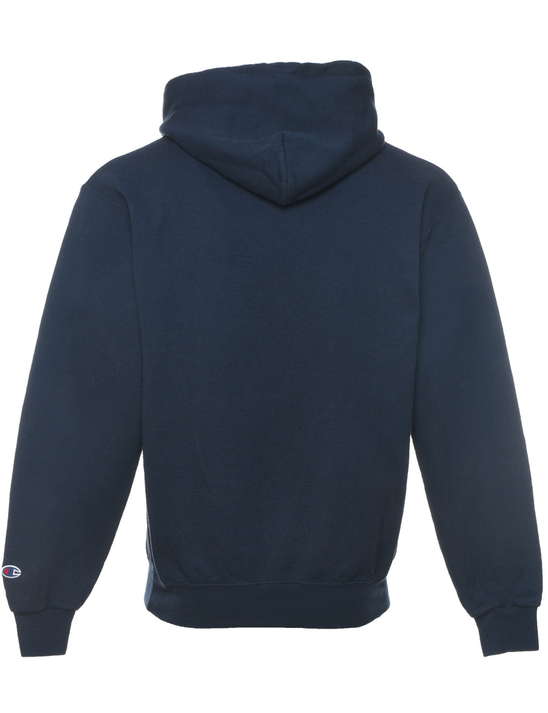 Champion Navy & Red Embroidered Sweatshirt - M