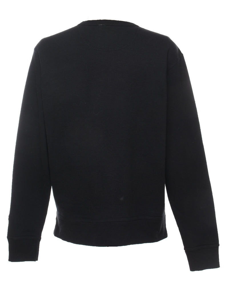 Champion Plain Black Sweatshirt - M