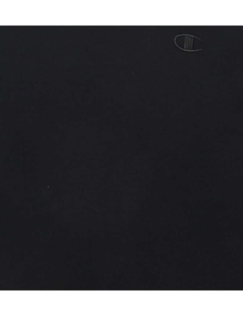 Champion Plain Black Sweatshirt - M