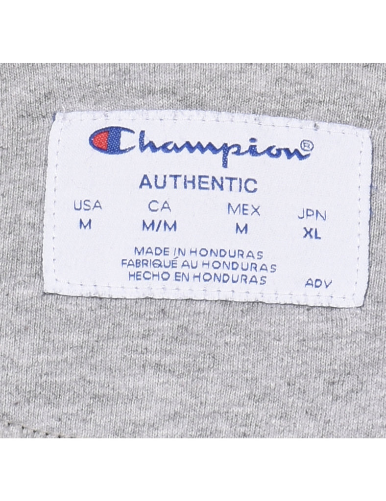 Champion Plain Black Sweatshirt - M